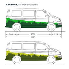 an image of a van with trees on the side