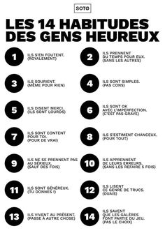 a poster with numbers in french and english