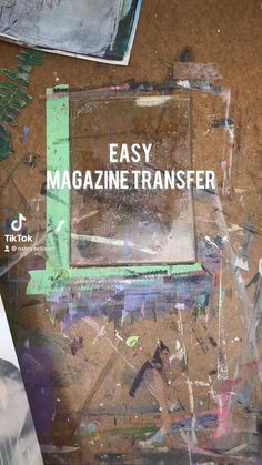 the cover of an easy magazine is covered in graffiti