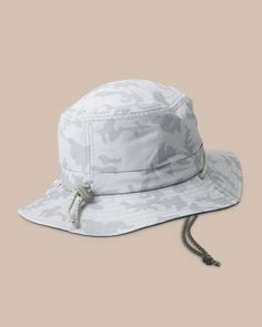 Soak up all your summer days on the coast in our camo print sun hat. Perfect for keeping the rays out of your face and includes a performance sweatband. Style: 8767 Functional Wide Brim Beach Hat, Casual Uv Protection Bucket Hat For Outdoor Activities, Lightweight Casual Sun Hat For Outdoor Activities, Casual Bucket Hat With Uv Protection For Outdoor, Casual Lightweight Sun Hat For Outdoor Activities, Gray Brimmed Sun Hat For Outdoor Activities, Casual Brimmed Sun Hat For Outdoor Activities, Lightweight Casual Bucket Hat For Outdoor, Casual Bucket Hat With Upf 50+ For Outdoor