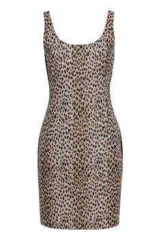 Current Boutique-Diane von Furstenberg - Cheetah Print Sleeveless Fitted Dress Sz 10 Chic Leopard Print Sleeveless Dress, Chic Sleeveless Leopard Print Dress, Sleeveless Stretch Leopard Print Bodycon Dress, Stretch Sleeveless Leopard Print Bodycon Dress, Sleeveless Stretch Leopard Print Mini Dress, Stretch Leopard Print Sleeveless Bodycon Dress, Stretch Leopard Print Sleeveless Mini Dress, Sleeveless Stretch Mini Dress In Leopard Print, Fitted Leopard Print Sleeveless Mini Dress