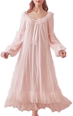 Dress Pins, Nightgown Long, Lace Nightwear, Lingerie Satin, Victorian Dresses, Vintage Pajamas, Night Dress For Women