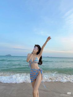 Korean Beach Outfit, Korean Swimsuit, Swimsuit Aesthetic, Swimsuits Outfits, Beach Pictures Poses, Beach Photography Poses, Beachwear Fashion, Beach Poses, Grace Kelly