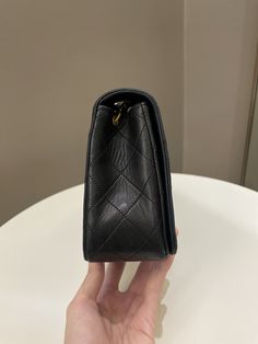 Chanel Vintage Quilted Full Flap BagBlack Lambskin24K Gold Plated HardwareSize 23 x 13 x 6.5 cmSingle chain drop 50 cm1 series6/10 Vintage (usual signs of wears around, rubs at back. Shiny hardware)Includes hologram intact and ity cardPrice now 2880 sgd 2170 usd CN5401-01 Chanel Vintage, Coach Bag, Carry All Bag, Vintage Quilts, Vintage Chanel, Black Backpack, Flap Bag, Brunei, Chanel Bag