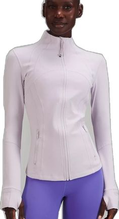 Purple Long Sleeve Activewear For Spring, Winter Workout Outerwear In Purple, Purple Winter Workout Outerwear, Winter Workout Purple Outerwear, Dance Jackets, Free Lululemon, Street Jacket, Yoga Jacket, Lululemon Hoodie