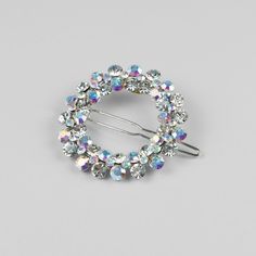 Statement Swarovski Crystal Circle Hair Clip Swarovski Crystal in AB Crystal at Tegen Accessories Crystal Combinations, Crystal Circle, Banana Hair Clips, Chignon Hair, Banana For Hair, Styling Comb, Tie Headband, Hair Elastics, Crystal Hair