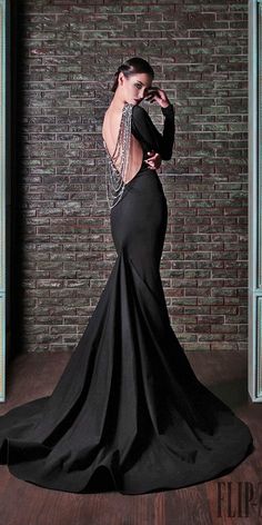 Rami Kadi, Black Wedding Gowns, Black Wedding Dresses, Black Gown, Looks Chic, Gorgeous Gowns, Black Wedding, Mode Inspiration, Long Black