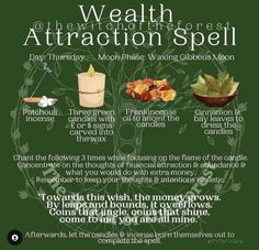 Witch Studying, Money Magick, Dress Candles, Wealth Spell, Money Candle Spell, Money Spells Magic, Green Candles, Money Spells That Work