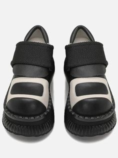 ❤︎Leather Casual Casual Velcro Platform Shoes❤︎ Shoes Y2k, Black Platform Shoes, Japanese Doll, Shoe Inspo, Big Head, Japanese Dolls, Aesthetic Shoes, Window Shopping, Doll Shoes