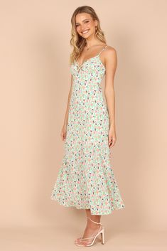 Women Summer Chiffon Halter V Neck Dress - White,M Chic Chiffon Sundress For Garden Party, Casual Chiffon Midi Sundress, Casual Midi-length Chiffon Sundress, Chic Chiffon Midi Sundress, Green Midi-length Chiffon Dress For Summer, Green Chiffon Midi Dress For Beach, Green Chiffon Midi Dress For The Beach, Casual Sleeveless Chiffon Dress For Brunch, Summer Chiffon Midi Dress For Brunch