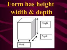 an object is shown in the form of a box with two sides and one side that has