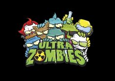 the logo for ultra zombies, which is featured in an image from their video game