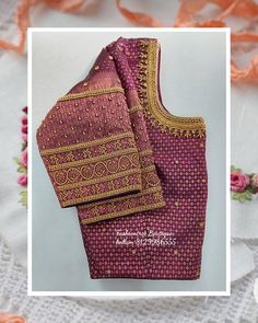 Wedding Blouse Handwork Designs, Aari Work On Brocade Blouse, Simple Sleeve Aari Work Design, Bridal Blouse Work Designs, Blouse Handwork Designs, Work Blouse Hand Designs, Handwork Designs, Blouse Aari Work, Blouse Handwork