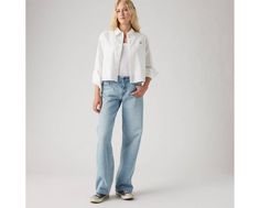 Low rise is here to stay;and our super-flattering Low Loose jeans prove it. Cut with a baggy fit, a versatile low rise and a wide, straight leg, they're a throwback Y2K style that's subtle enough to wear every day. Baggy low rise jeans inspired by early aughts style Features a straight, wide leg A loose, relaxed fit that's slim through the hip and thigh This pair runs a bit small. We suggest buying one or two sizes up. Levi Low Pro, Ribcage Jeans, Dad Jeans, Relaxed Jeans, Chino Jeans, Loose Jeans, Tapered Jeans, Prove It, Short Shirts