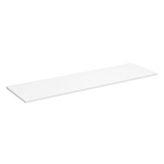 a white shelf that is sitting on the wall in front of a white background with no one around it