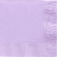 a light purple napkin on a white background