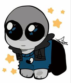 an image of a cartoon character with big eyes and a backpack on his back,