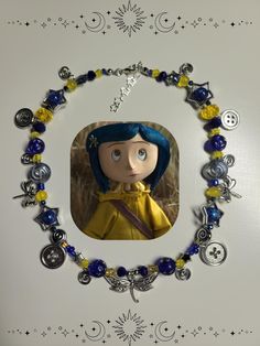 Handmade beaded Coraline inspired necklace/choker. Inspired Necklace, Necklace Choker, Coraline, Beaded Necklaces, Favorite Jewelry, Necklace Etsy, Choker, Beauty Book, Choker Necklace