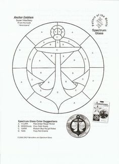 an anchor is shown in the center of this diagram