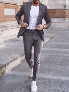 Elegant Outfit Men Classy, Gentleman Suit Style, Everyday Suits Men, Men Suits Colors, Cool Mens Formal Wear, Homecoming Clothes For Guys, Homecoming Boys Outfits 2024, Casual Mens Suit, Boys Homecoming Outfits 2024