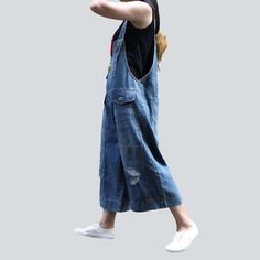 Introducing our street-trend baggy. ripped. suspenders closure denim jumpsuit from the 2023 Spring-Summer Collection ââ‚?a fierce expression of urban chic!Why They're Your Next Wardrobe EssentialThis denim jumpsuit has been expertly crafted to combine modern fashion with classic grunge vibe. Featuring a torn pattern. baggy fit. and adjustable suspenders. it's not just a jumpsuit; it's an attitude. a statement. a vibe!Key Highlights: Urban Cool: Combining streetwear with classic elegance. this ju Casual Summer Denim Jumpsuit With Suspenders, Trendy Denim Jumpsuits With Suspenders, Trendy Denim Jumpsuits And Rompers With Suspenders, Ripped Denim Overalls For Spring, Spring Ripped Jeans Overall, Trendy Ripped Denim Jumpsuit For Spring, Casual Denim Blue Jumpsuit With Suspenders, Trendy Summer Denim Jumpsuit With Suspenders, Casual Ripped Overalls For Spring