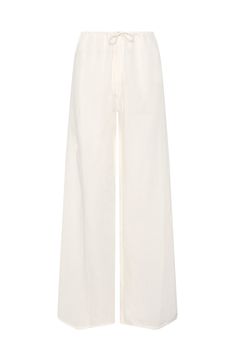 Worth it Simple and chic, the Belize Pant is the perfect beach pant you've been searching for. Designed in our light weight linen rayon, this pant features an adjustable elastic drawstring waist, that allows you to wear this pant low on your hips or high on your waist. Pair with the Azores Top or Rio Top for an effortl White Linen Pants Outfit, White Beach Pants, Cream Linen Pants, Linen Pants Outfit, Monday Swimwear, White Linen Pants, Cute Pants, Flowy Pants, Beach Pants