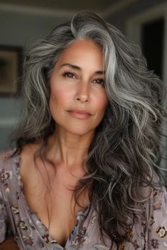 Women Haircuts Long, Grey Hair Transformation, Gorgeous Gray Hair, Grey Hair Inspiration, Beautiful Gray Hair, Gray Hair Growing Out, Long Gray Hair, Grey Hair Color, Older Women Hairstyles