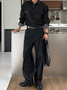 Mitski Concert Outfit Men, Scorpio Aesthetic Outfit Male, Men Heels Outfit, Goth Mens Fashion, Concept Clothing, Street Style Outfits Men, Street Fashion Men Streetwear, Guys Clothing Styles, Mens Outfit Inspiration