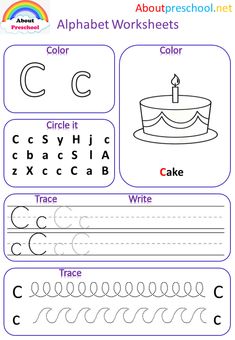 the alphabet worksheet for children to learn how to write and draw letters with pictures