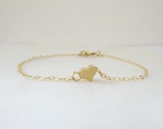 Dainty heart bracelet, Delicate Gold, Silver, Rose Gold Heart bracelet, Bridesmaid bracelet, Baptism jewelry Dainty Gold Heart Charm Bracelet For Wedding, Dainty Gold Bracelet With Heart Charm For Wedding, 14k Gold Heart Bracelet For Wedding Valentine's Day, 14k Gold Bracelet For Wedding On Valentine's Day, Dainty 14k Gold Heart Bracelet For Wedding, Delicate Gold Heart Bracelet For Wedding, Dainty Gold Bracelet For Wedding And Mother's Day, 14k Gold Heart-shaped Wedding Bracelet, 14k Gold Heart Charm Bracelet For Wedding