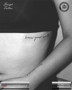 a pregnant woman's belly with the words, know your worth written on it