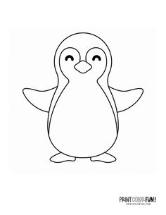 a cartoon penguin with eyes wide open