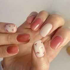 Gel Nails Multicolor, Minimal Nails Art, Simple Acrylic, Nails Today, Nails Tips