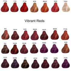 Red Hair Chart, Wella Color Chart, Red Hair Colour Chart, Shades Of Red Hair Chart, Schwarzkopf Red Hair Color, Wella Colour Chart, Majirel Colour Chart, Wella Hair Color Chart Red