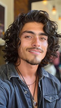 Cool and Contemporary: 22 Layered Hairstyles for Men in 2024 Prince Hairstyles Men, Men’s Hair Curly Long, Short Mens Curly Hair, Curl Haircut Men, Long Hair Haircuts For Men, Long Haircut Men Curly, Teen Boy Long Hairstyles Teenage Guys Curly, Loose Curls Medium Length Hair Men, Curly Hair Reference Male