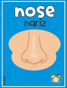 nose with the words nose harizz on it and an image of a child's face