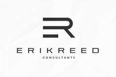 the logo for erikreed consulting, which has been designed to look like an abstract