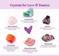 crystals for love and passion are the most important things to know about each other in this chart