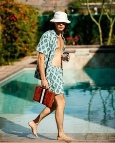 Vintage inspired leisure and resort wear. Tacky Tourist Costume, Tourist Costume, Mens Leisure Wear, Mens Resort Wear, Terry Cloth Robe, Tropical Fashion, Summer Campaign, Mens Shirt, Wearing Clothes