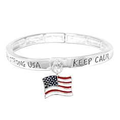 Patriotic Jewelry and Accessories – Page 2 – Rosemarie Collections Statement Bracelets, Patriotic Jewelry, Trendy Bracelet, Usa Jewelry, Trendy Bracelets, Blue Jewelry, Pearl Pendant Necklace, Statement Bracelet, Enamel Charms