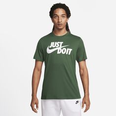 The Nike Sportswear JDI T-Shirt sets you up with soft jersey fabric and a "Just Do It." logo across the chest. Motivational Logo, Just Do It Logo, It Logo, Midnight Navy, Nike Sportswear, Just Do It, Jersey Fabric, Soft Fabric, Navy And White