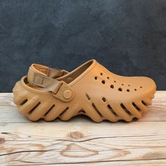 Brand New Crocs Echo Clog Color: Sand Kids Size J5 / Women’s Size 7 Kids Size J6 / Women’s Size 8 *Please Note* These Are Kids Shoes Converted To A Women’s Size For This Listing. Brown Non-slip Clogs For Outdoor, Outdoor Non-slip Brown Clogs, Summer Non-slip Brown Clogs, Casual Brown Non-slip Clogs, Brown Non-slip Closed Toe Clogs, Brown Closed Toe Non-slip Clogs, Bae Crocs, Crocs Echo Clog, Crocs With Jibbitz