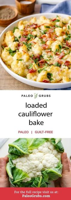 a person holding up a plate with cauliflower and bread on it, next to a