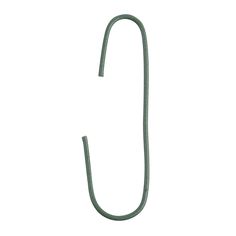 a green hook on a white background