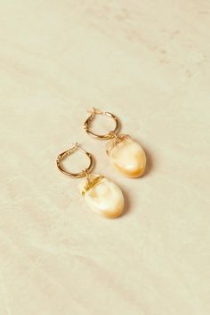 Elk Ivory Hoop Earrings - B.YELLOWTAIL Elk Ivory Necklace, Tooth Jewelry, Elk Ivory, Native American Woman, Ivory Necklace, Rose Lip Balm, Small Business Gifts, Ivory Earrings, Contemporary Accessories