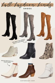 these are THE BEST boots for fall! click here to see my favorite fall outfit ideas for over the knee boots that stay up, cute ankle boots, trendy fall fashion finds and more! Cute Fall Fashion, Trendy Fall Fashion, Best Boots, Cute Ankle Boots, Cute High Heels, Boots For Fall, Cute Coats, Suede Mini Skirt, Fall Outfit Ideas