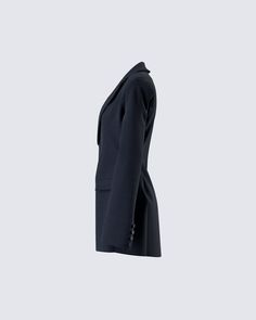 Let’s get down to business 👏 With a fit and flare style, exaggerated hips, and an inside button closure - this blazer made from suiting fabric will give you that HBIC vibe that will leave them all intimidated and enticed 🖤 Tailored Structured Blazer Dress For Formal Occasions, Sleek Tailored Blazer Dress For Formal Occasions, Fitted Tuxedo Blazer Dress For Semi-formal Occasions, Tailored Sleek Structured Blazer Dress, Tailored Sleek Blazer Dress With Suit Collar, Sleek Tailored Blazer Dress With Suit Collar, Formal Tailored Single-breasted Blazer Dress, Tailored Tuxedo Style Blazer Dress For Work, Classic Fitted Blazer Dress