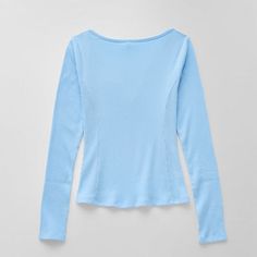 This Thereabouts little and big girls' long-sleeve t-shirt pairs effortlessly with pants, leggings, or skirts for school or casual outings. It's crafted from a ribbed cotton-blend and features a regular-fit, a V-neckline, and a tag-free design for comfortable all-day wear. Features: Tag FreeClosure Type: Pullover HeadFit: Regular FitNeckline: V NeckSleeve Length: Long SleeveFiber Content: 60% Cotton, 40% Repreve Recycled PolyesterFabric Description: RibCare: Tumble Dry, Machine WashCountry of O… Non-stretch Cotton Crew Neck Top, Spring Stretch Long Sleeve T-shirt, Light Blue Solid Color Top For Spring, Solid Light Blue Top For Spring, Non-stretch Solid Color Tops For Loungewear, Fitted Long Sleeve T-shirt For Spring, Fitted Solid Color Top For Loungewear, Fitted T-shirt For Fall Loungewear, Fitted Fall T-shirt For Loungewear