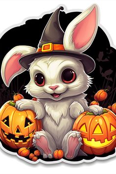 Charming Vampire Bunny & Candy Corn: Cute Halloween Digital Sticker Creepy Easter, Spider Webs, Pet Animals, Halloween Digital, Flowers Design, Sticker Collection, Art Lovers, Candy Corn, Digital Sticker