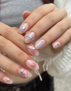 Metallic Nail Designs Kutek Disney, Asian Nails, Hippie Nails, Manicure Gel